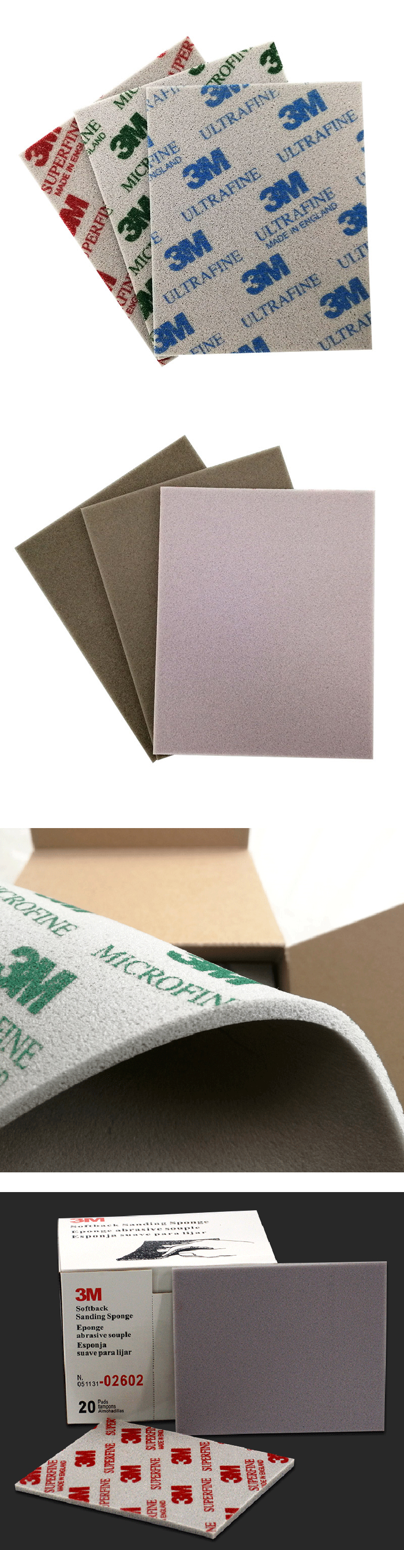 3m海綿砂紙修補研磨拋光打磨水磨砂紙水砂紙海棉砂片diy 材料包木板板材手工藝1入 木百貨 露天拍賣